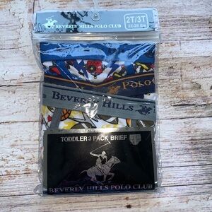 Beverly Hills Polo Club Toddler 3-pack Brief NWT!